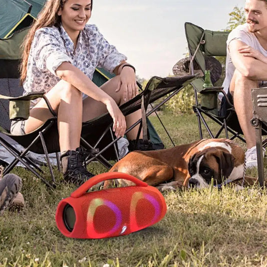 Portable Waterproof Bluetooth Speaker with RGB Lighting