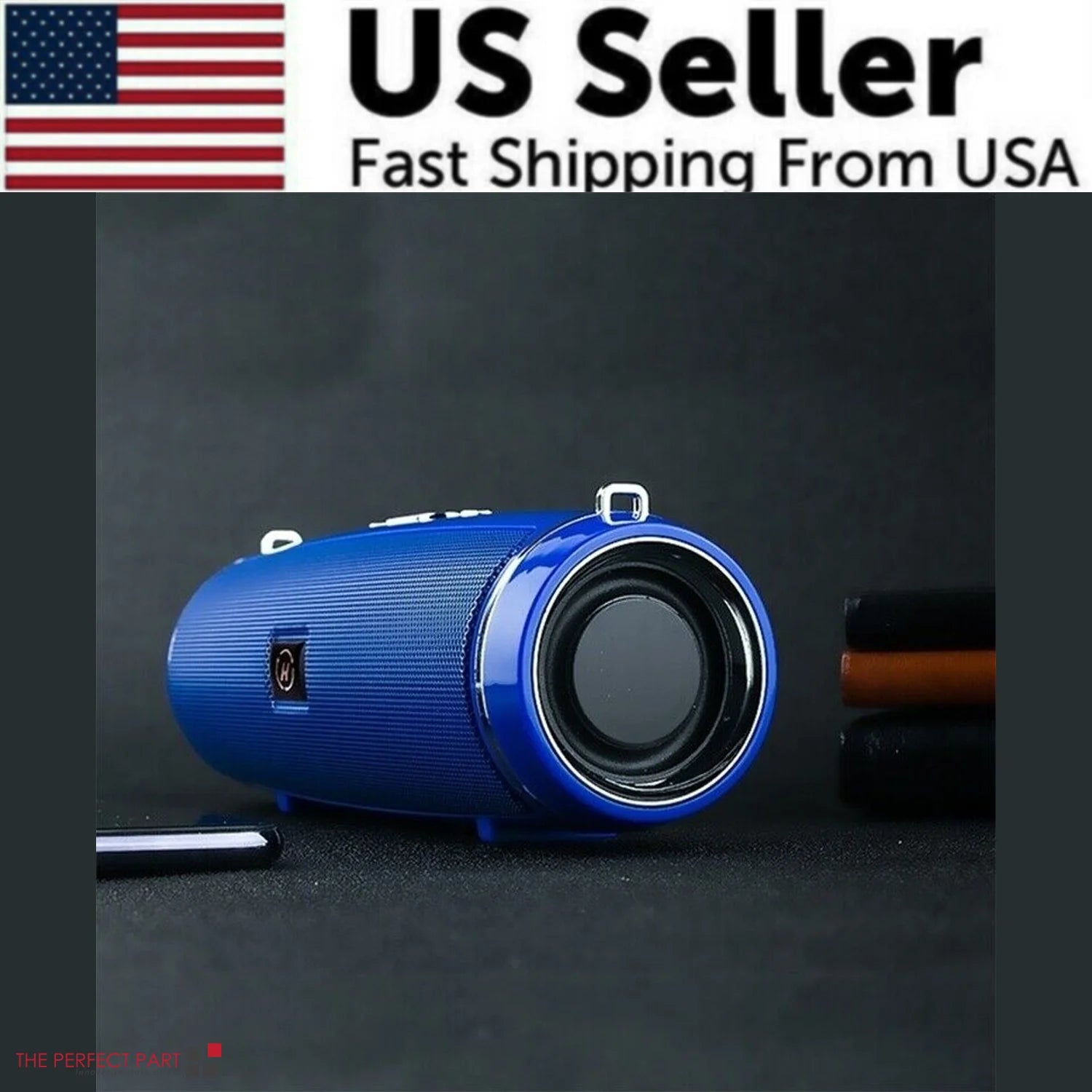 Bluetooth 5.1 Wireless Waterproof Outdoor Stereo Speaker with Enhanced Bass and USB/TF Connectivity