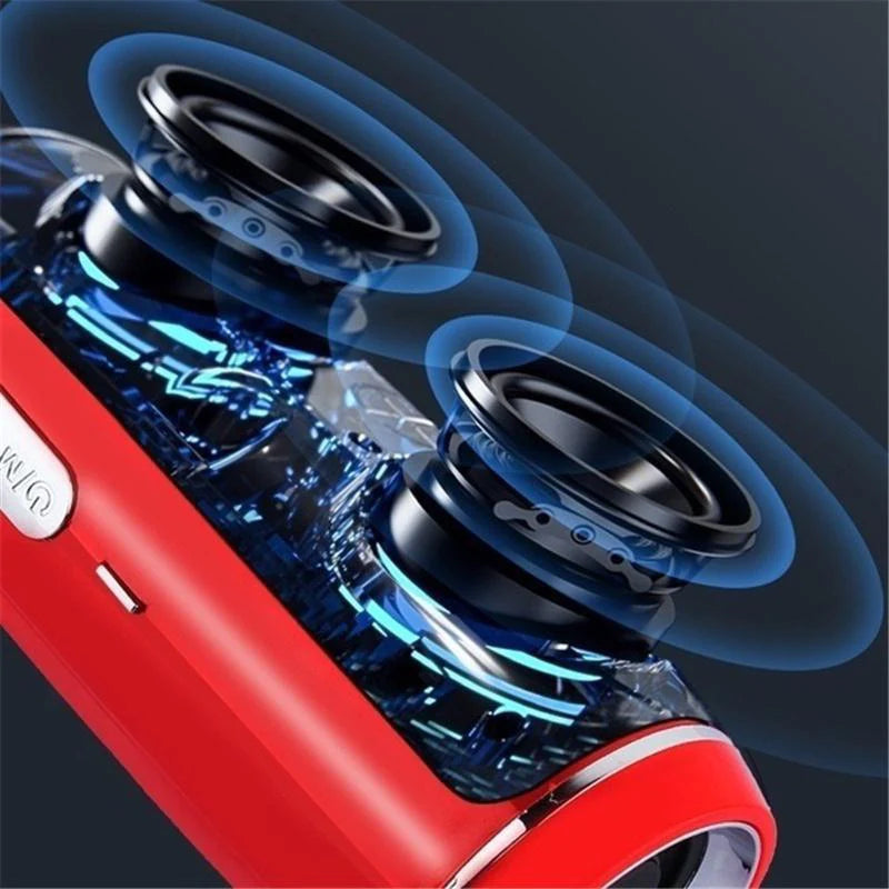 Bluetooth 5.1 Wireless Waterproof Outdoor Stereo Speaker with Enhanced Bass and USB/TF Connectivity